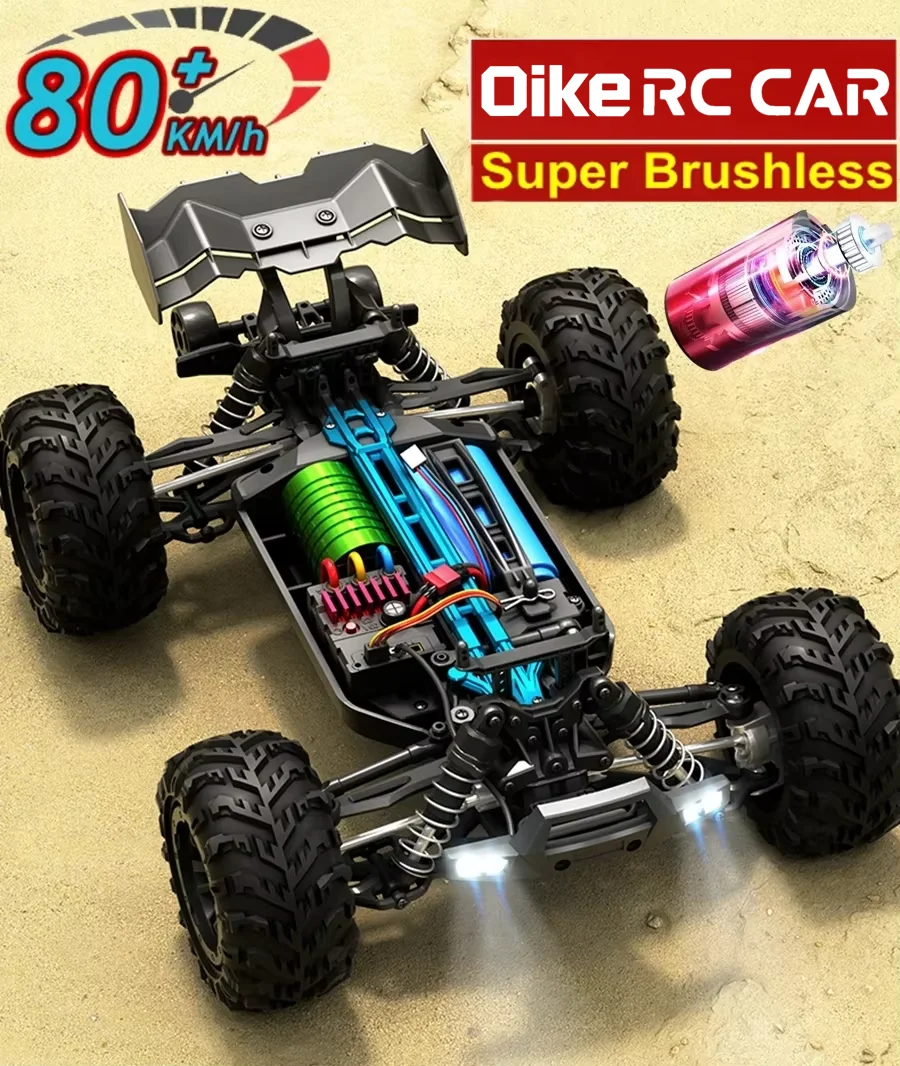 Oike 4WD Remote Control Car 40KM/H 50KM/H 80KM/H High Speed Racing Drift Truck Radio Off Road 4X4 Super Brushless Fast RC Buggy