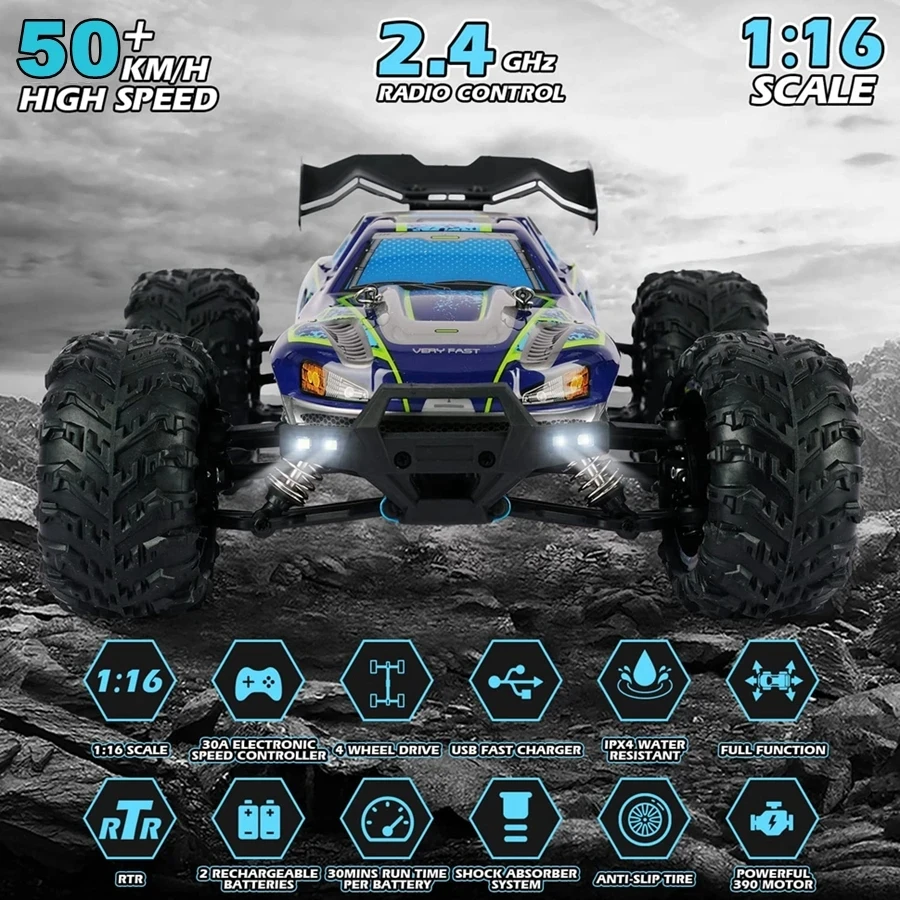 Oike 4WD Remote Control Car 40KM/H 50KM/H 80KM/H High Speed Racing Drift Truck Radio Off Road 4X4 Super Brushless Fast RC Buggy