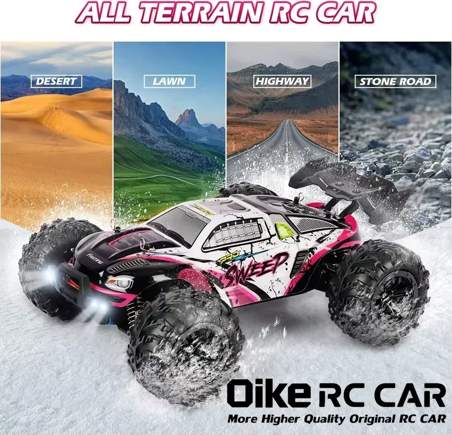 Oike 4WD Remote Control Car 40KM/H 50KM/H 80KM/H High Speed Racing Drift Truck Radio Off Road 4X4 Super Brushless Fast RC Buggy