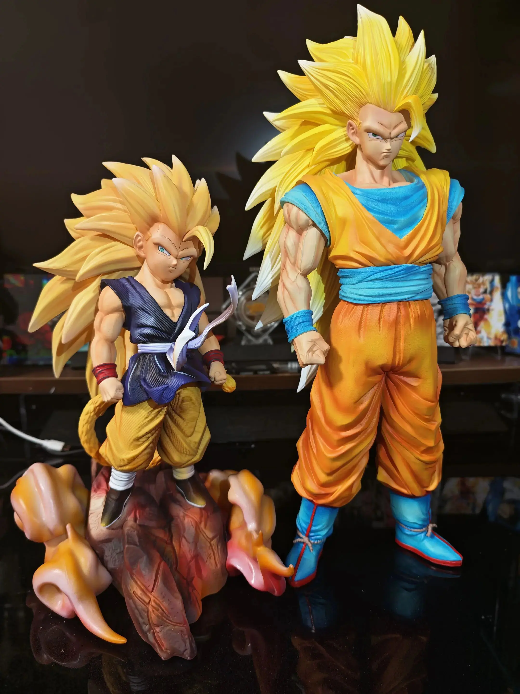 【INSTOCK】Dragon Ball GT Anime Figure Super Saiyan 3 Son Goku PVC Statue Model Desktop Ornament Hobby Collectible for Anime Fans