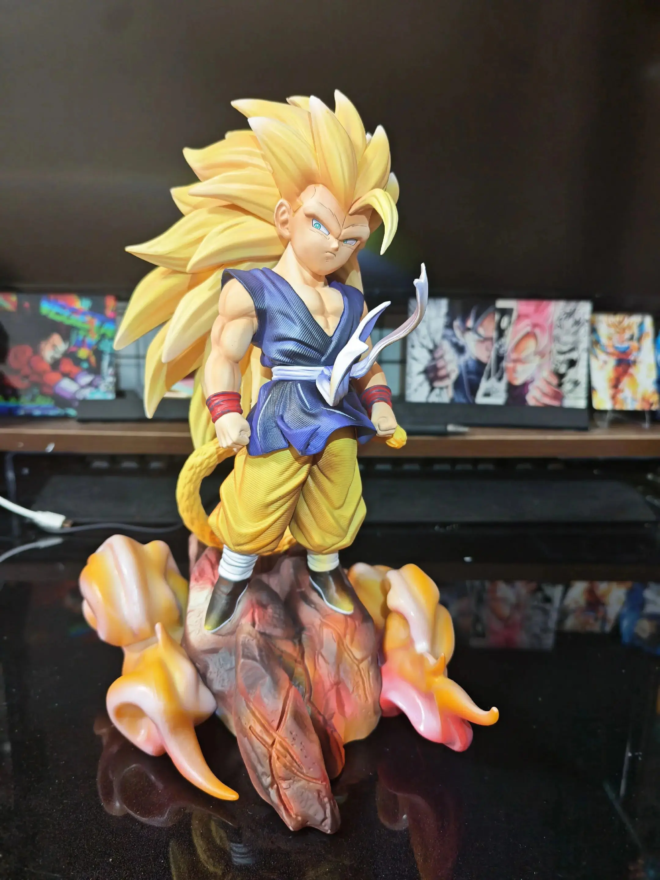 【INSTOCK】Dragon Ball GT Anime Figure Super Saiyan 3 Son Goku PVC Statue Model Desktop Ornament Hobby Collectible for Anime Fans