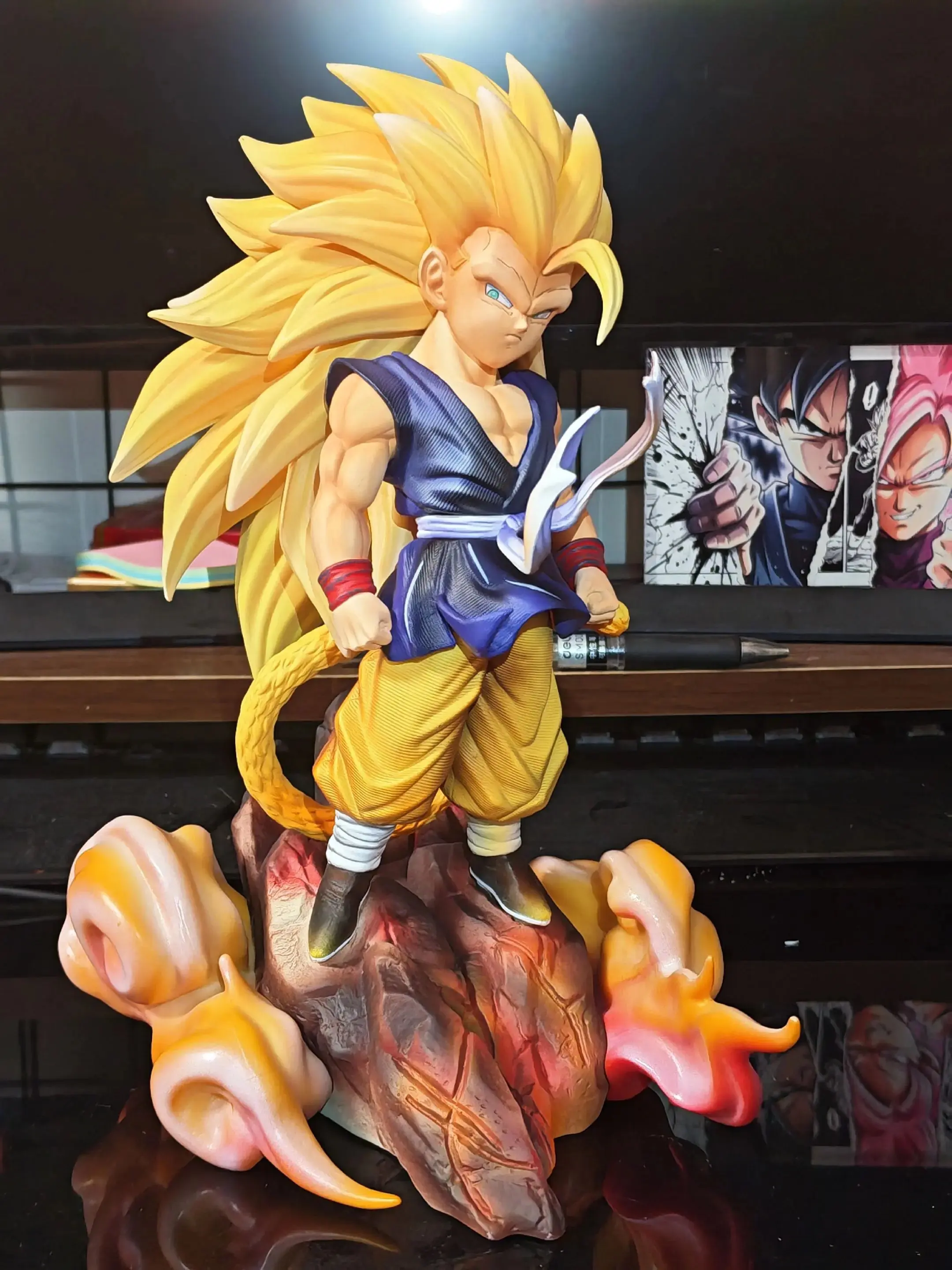 【INSTOCK】Dragon Ball GT Anime Figure Super Saiyan 3 Son Goku PVC Statue Model Desktop Ornament Hobby Collectible for Anime Fans