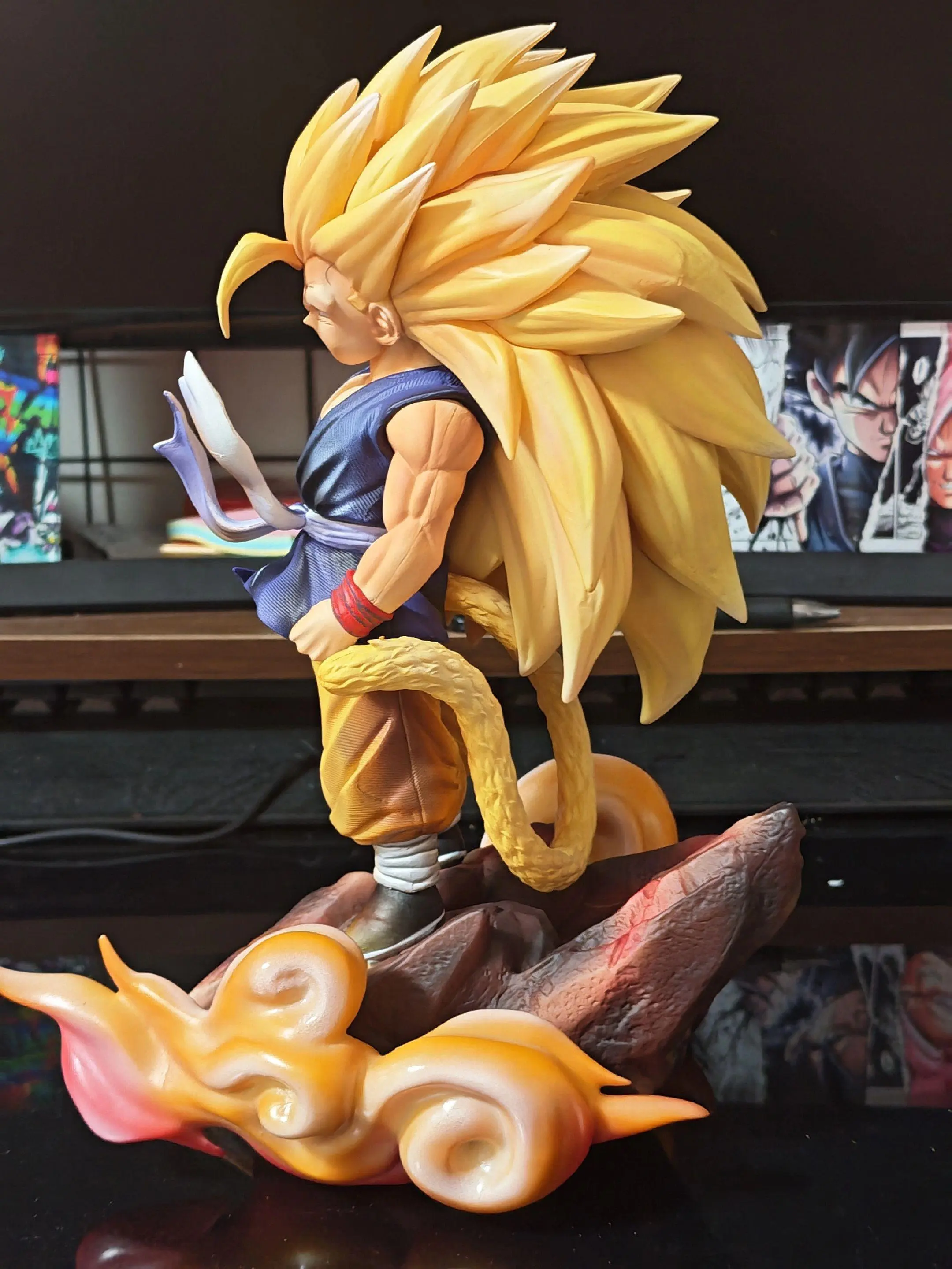 【INSTOCK】Dragon Ball GT Anime Figure Super Saiyan 3 Son Goku PVC Statue Model Desktop Ornament Hobby Collectible for Anime Fans