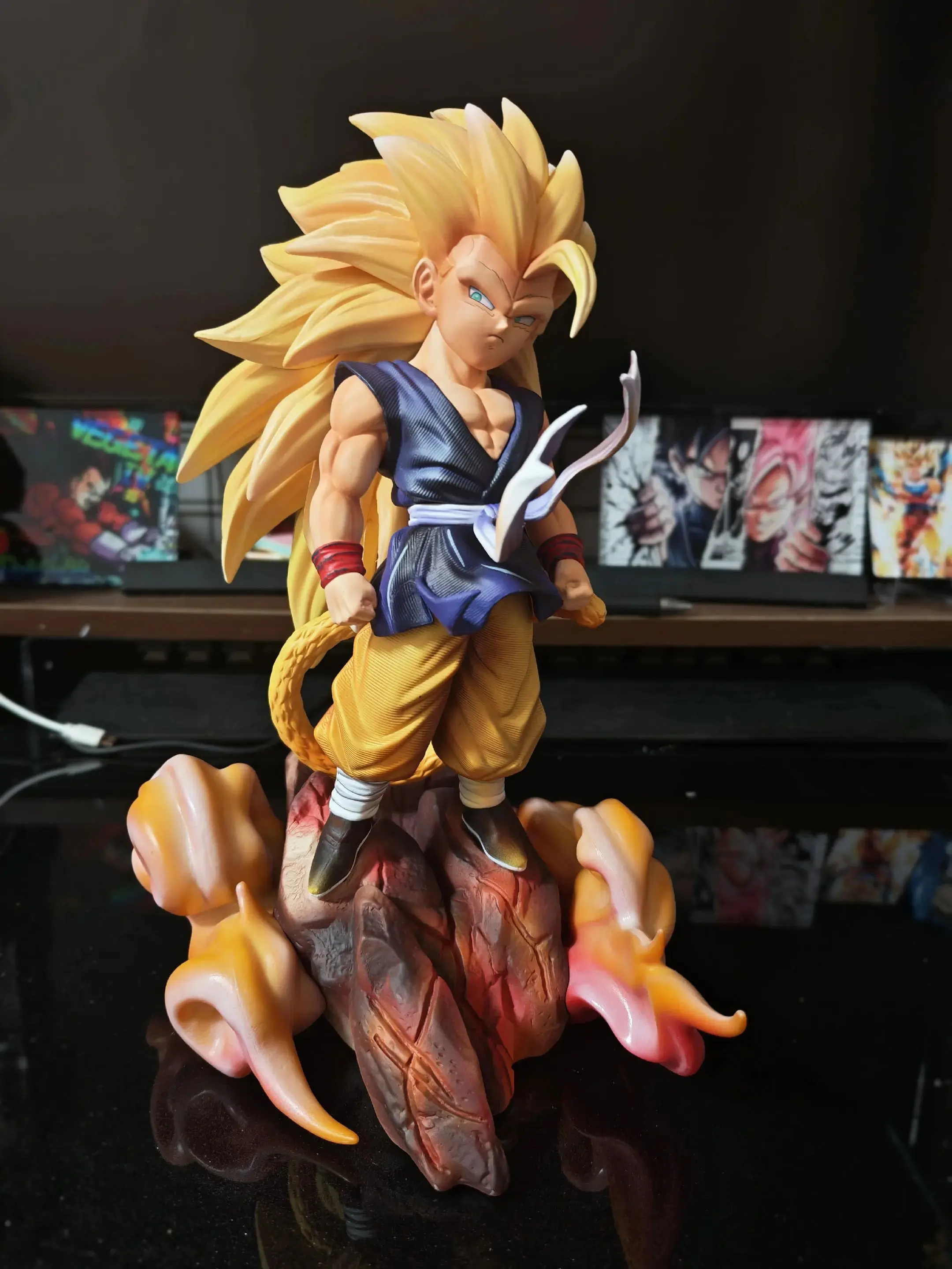 【INSTOCK】Dragon Ball GT Anime Figure Super Saiyan 3 Son Goku PVC Statue Model Desktop Ornament Hobby Collectible for Anime Fans