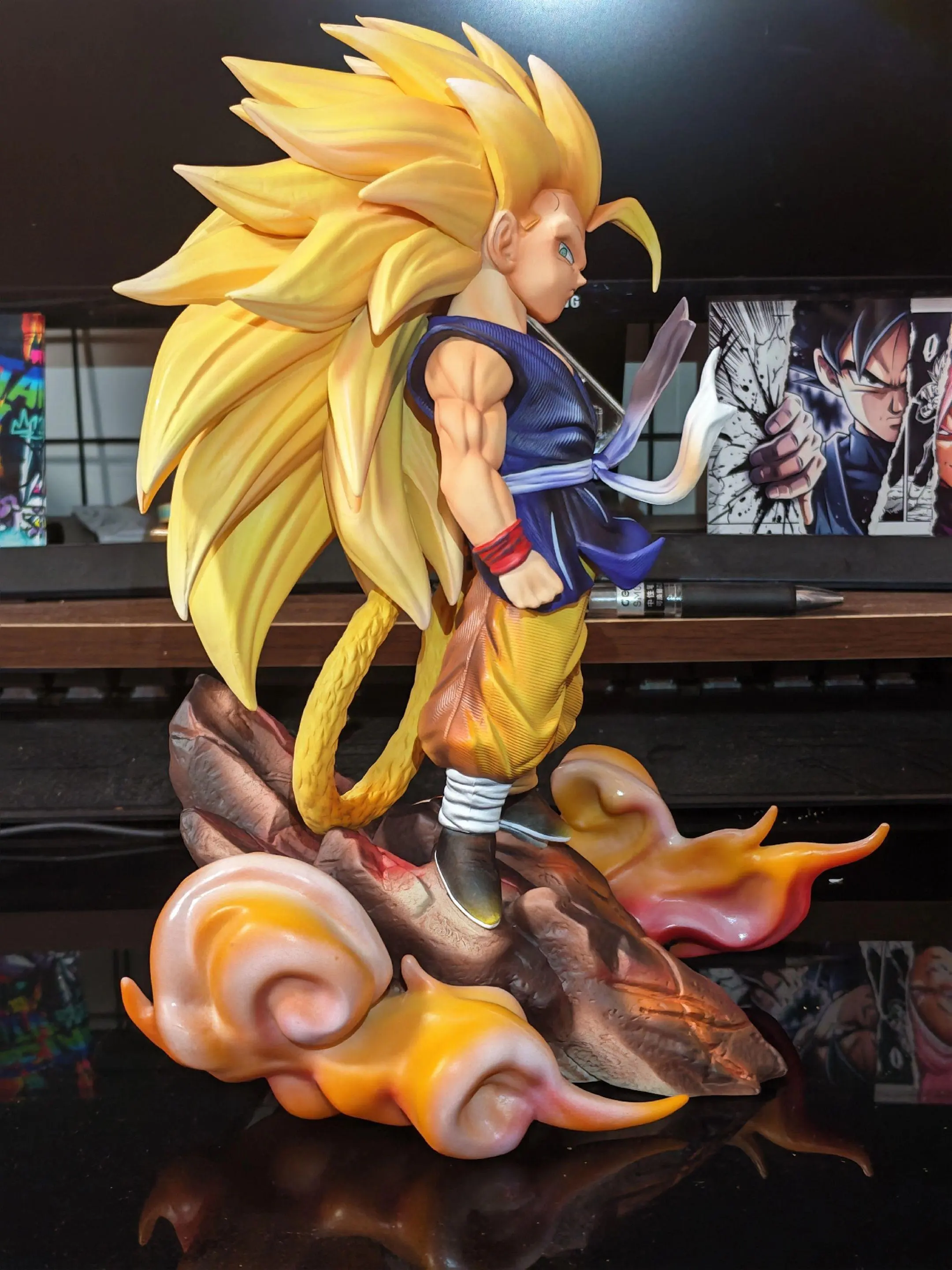 【INSTOCK】Dragon Ball GT Anime Figure Super Saiyan 3 Son Goku PVC Statue Model Desktop Ornament Hobby Collectible for Anime Fans