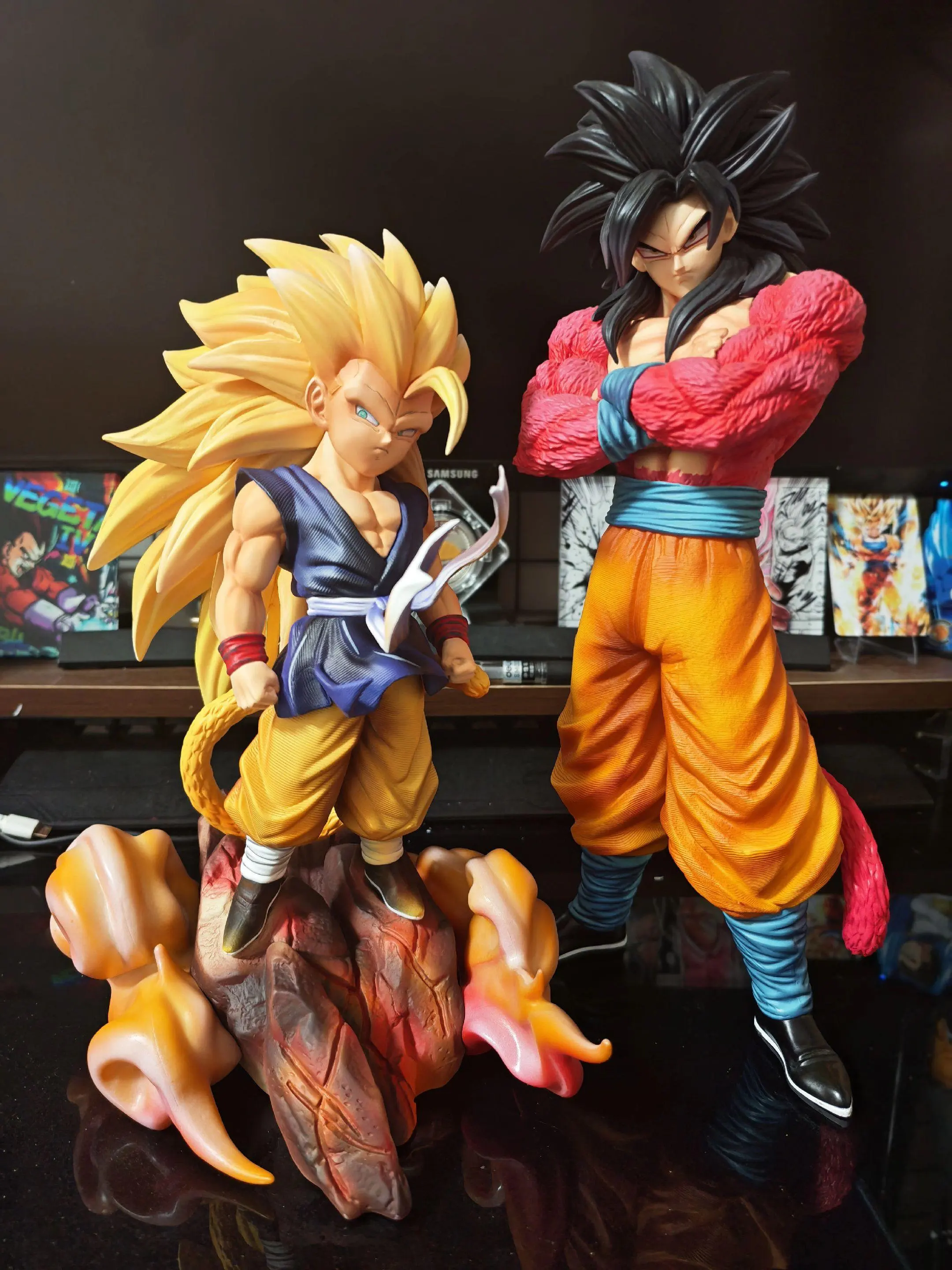 【INSTOCK】Dragon Ball GT Anime Figure Super Saiyan 3 Son Goku PVC Statue Model Desktop Ornament Hobby Collectible for Anime Fans