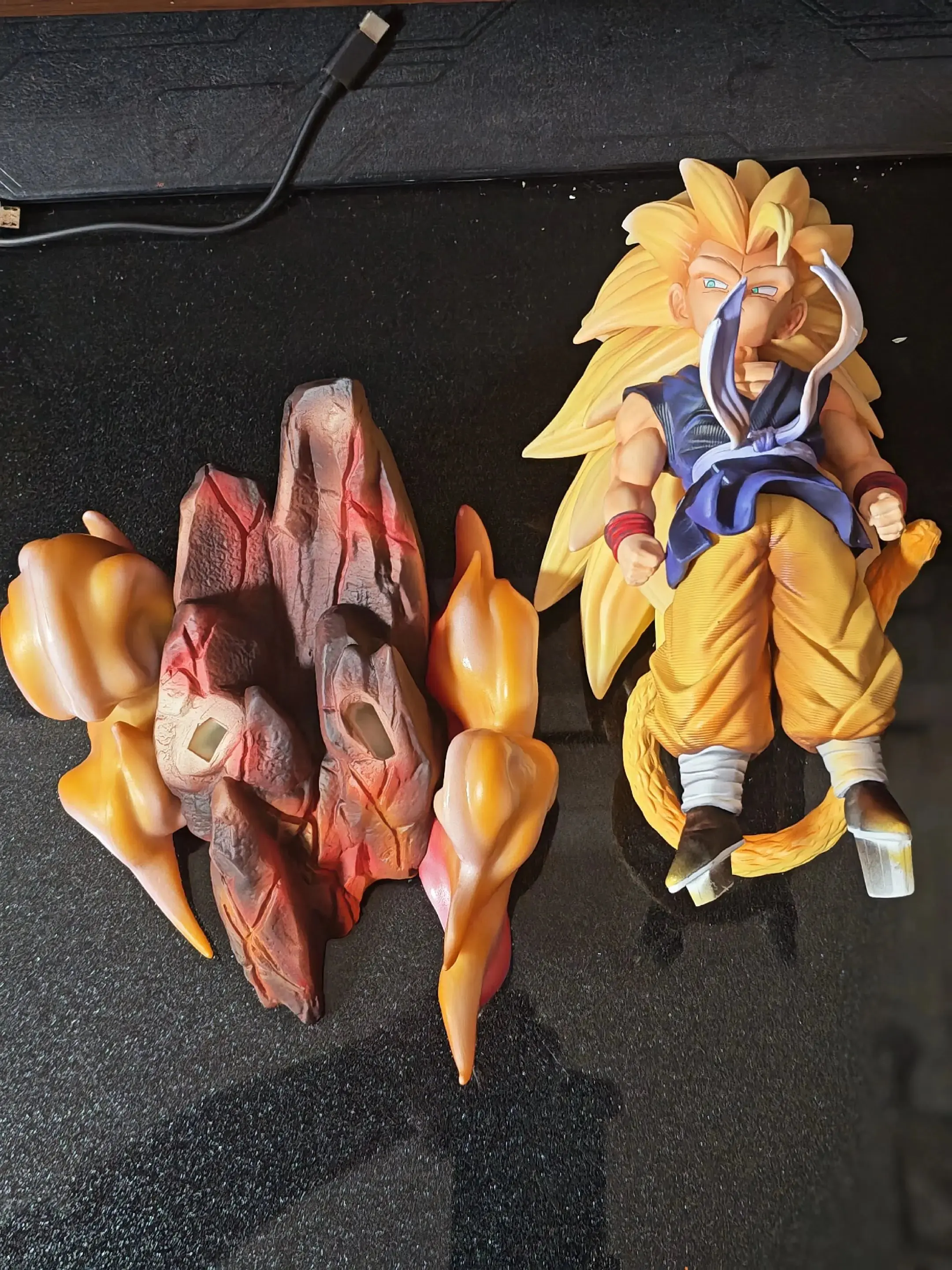 【INSTOCK】Dragon Ball GT Anime Figure Super Saiyan 3 Son Goku PVC Statue Model Desktop Ornament Hobby Collectible for Anime Fans