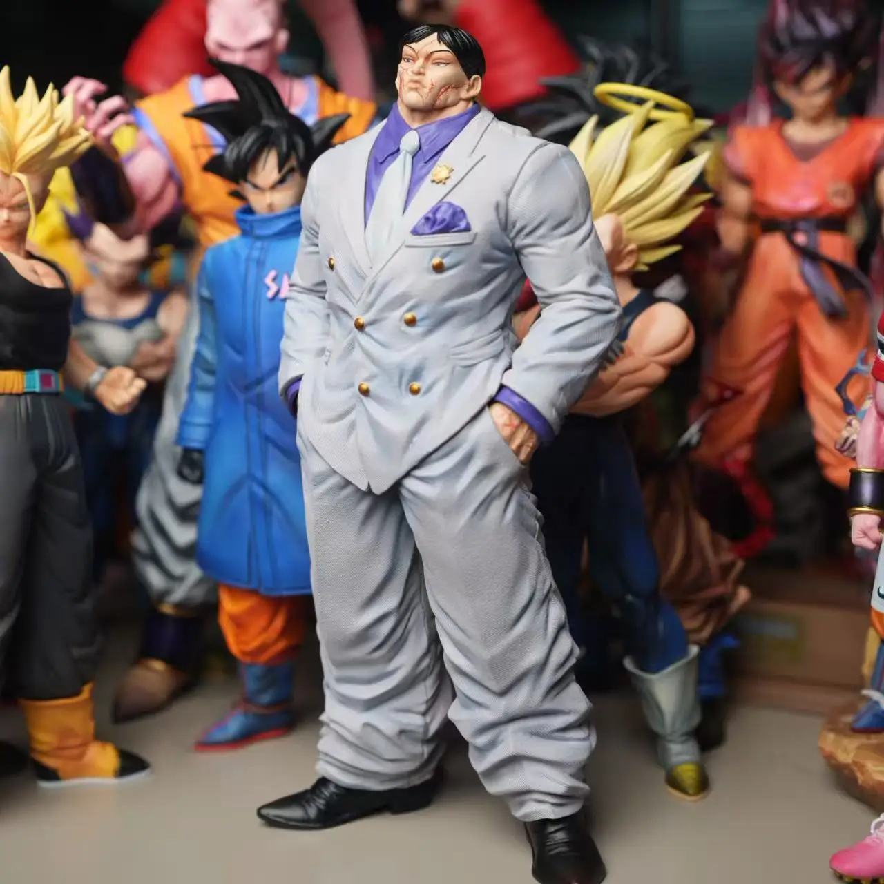 【C4 STUDIO】30.5cm/12.01 Inch Anime Baki the Grappler Kaoru Hanayama GK Figure Standing Statue Collectible Model Toy Gift
