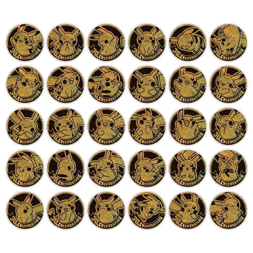 IN STOCK 100% Original Pokemon Cards 30th Anniversary Celebration Coin Set PTCG Simplified Chinese Version Collection Card Gifts