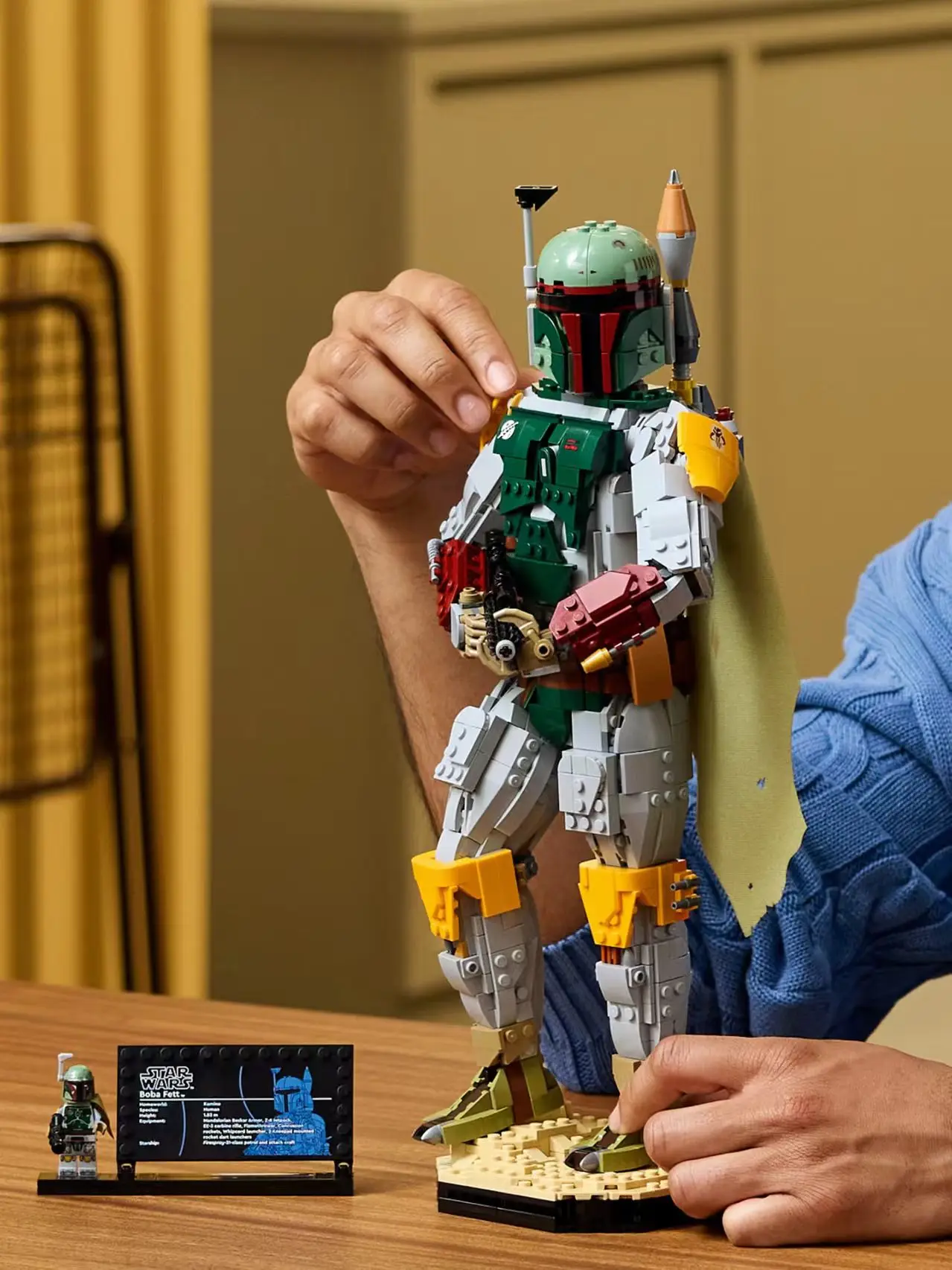Boba Fett Large Action Figure MOC Building Blocks Model 1544PCS Collectible Bricks Toy For Adult Kids Birthday Gift