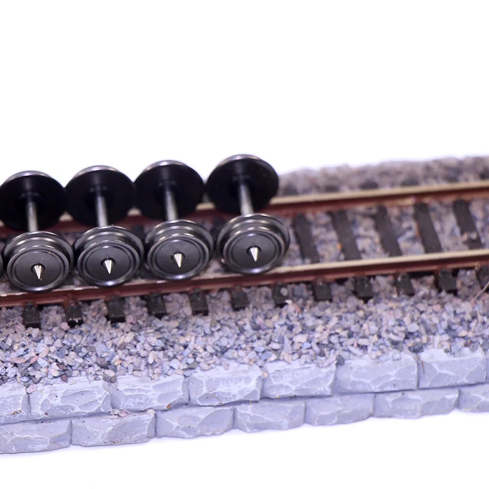 24pcs HO Scale 1:87 36" Metal DC Wheels for Model Trains DC Wheels Railway Modeling C8724