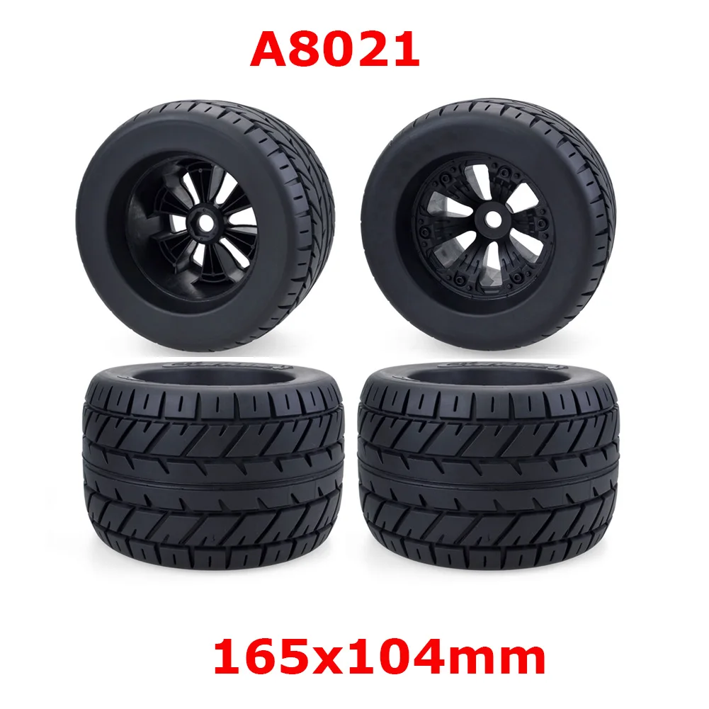 4PCS 1/8 Wheels Tires 170mm 165mm Tyre Weel 17mm Hex Hub Rubber Sponge for 1/8 RC Car Monster Truck Buggy ARRMA Traxxas
