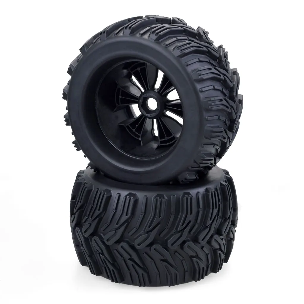 4PCS 1/8 Wheels Tires 170mm 165mm Tyre Weel 17mm Hex Hub Rubber Sponge for 1/8 RC Car Monster Truck Buggy ARRMA Traxxas