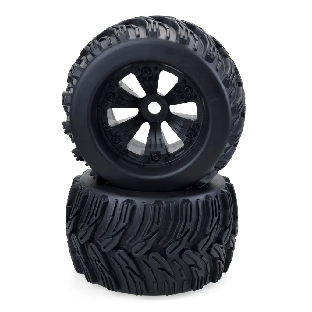 4PCS 1/8 Wheels Tires 170mm 165mm Tyre Weel 17mm Hex Hub Rubber Sponge for 1/8 RC Car Monster Truck Buggy ARRMA Traxxas
