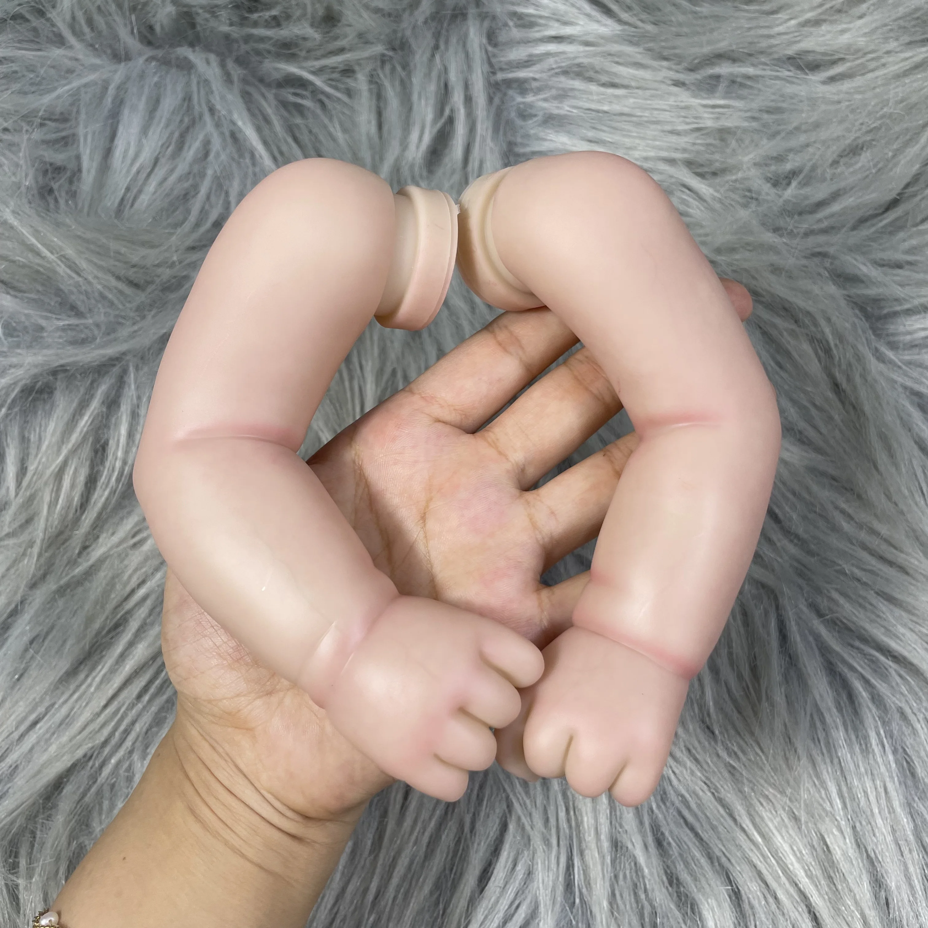 19 inches Already Painted Bebe Juliette Doll Kits Vinyl Reborn Doll Unassembled DIY Mold Reborn Doll Kit Gift