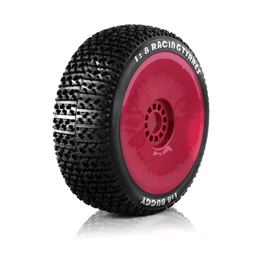 4pcs 116mm Off Road Buggy Tires Wheel 17mm Hex Hubs For 1/8 Rc Racing Car 4wd Nitro Hpi Hsp Bazooka Camper Kyosho Zd Hongnuo