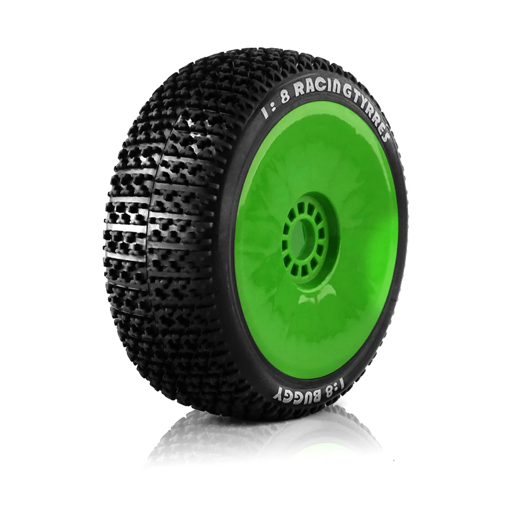 4pcs 116mm Off Road Buggy Tires Wheel 17mm Hex Hubs For 1/8 Rc Racing Car 4wd Nitro Hpi Hsp Bazooka Camper Kyosho Zd Hongnuo