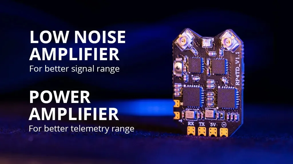 5PCS RadioMaster RP4TD FCC 2.4GHz ExpressLRS True Diversity Receiver Dual Antenna CRSF For FPV Racing Drone Parts Bulk Price