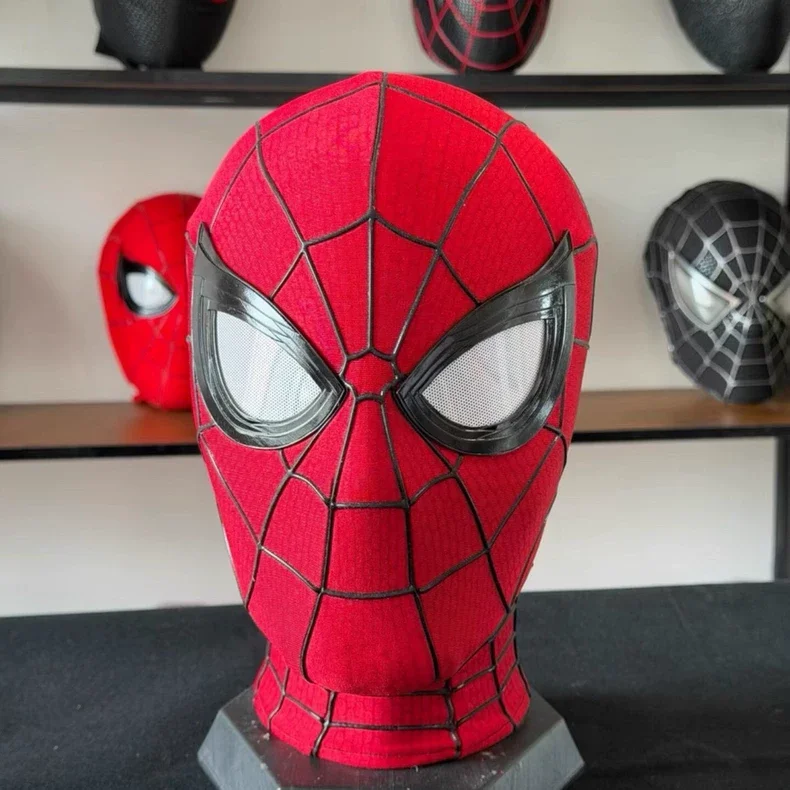 In Stock Spider-Man: Brand New Day Adult Cosplay Mask With Magnetic Back Cover 3d Webbing Strips Superhero Cos Headgear Prop