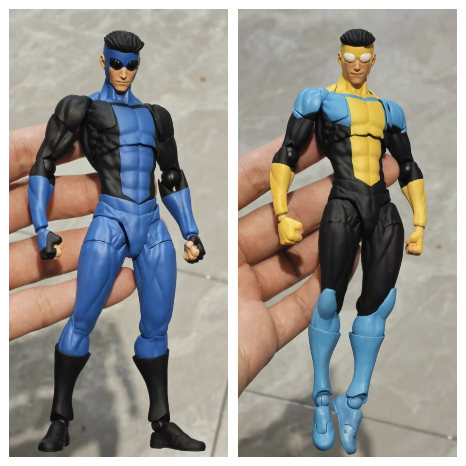 Mess Toys Invincible Anime Action Figure Mark Grayson Classic First Suit & Blue-Black New Suit Figurine Model Statue Gift Toys