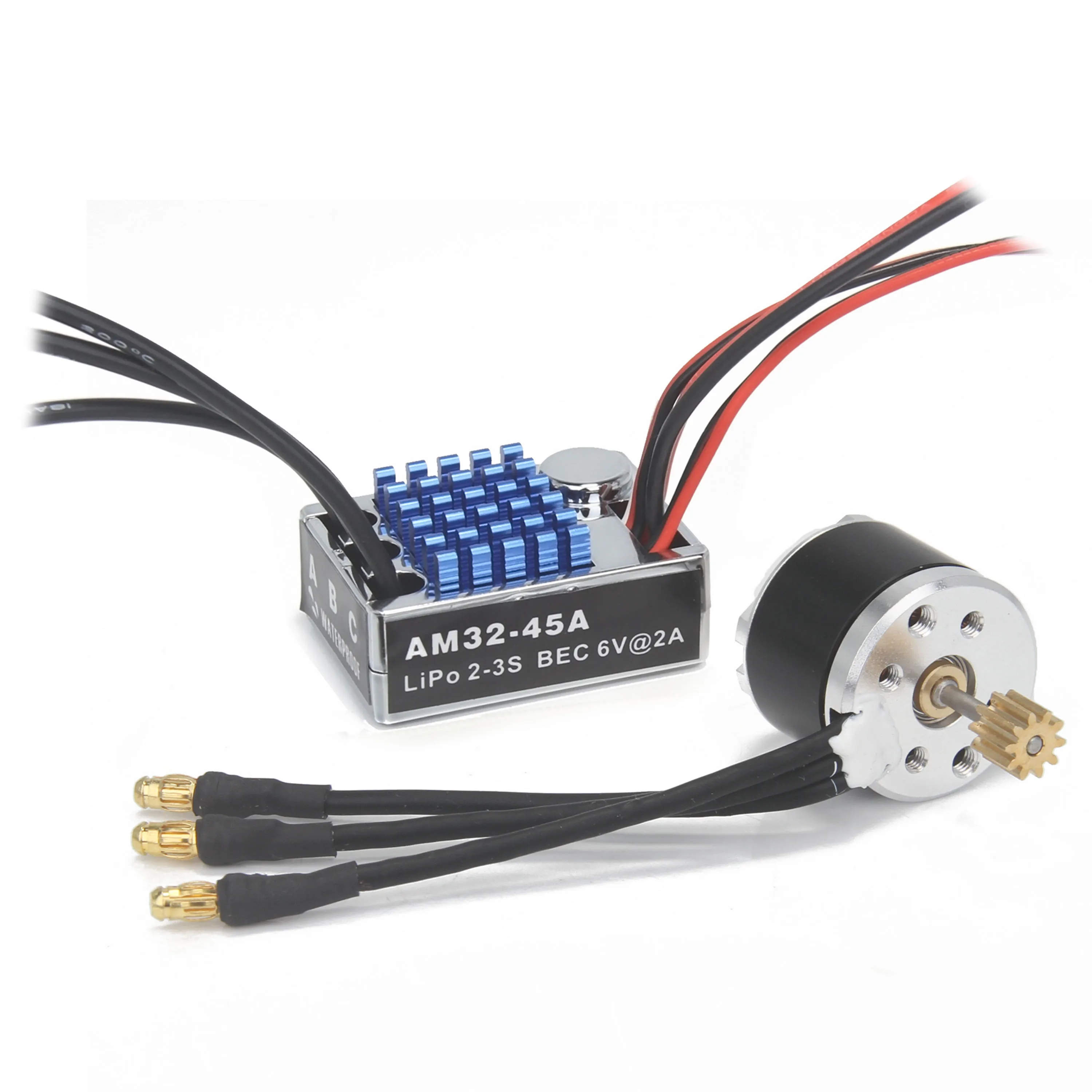 Full Metal Gearbox 2322 2600KV Brushless Motor AM32 45A ESC 21g Servo/2CH Receiver for RC Car Crawler MN82 MN78 MN168 MN99 MN98