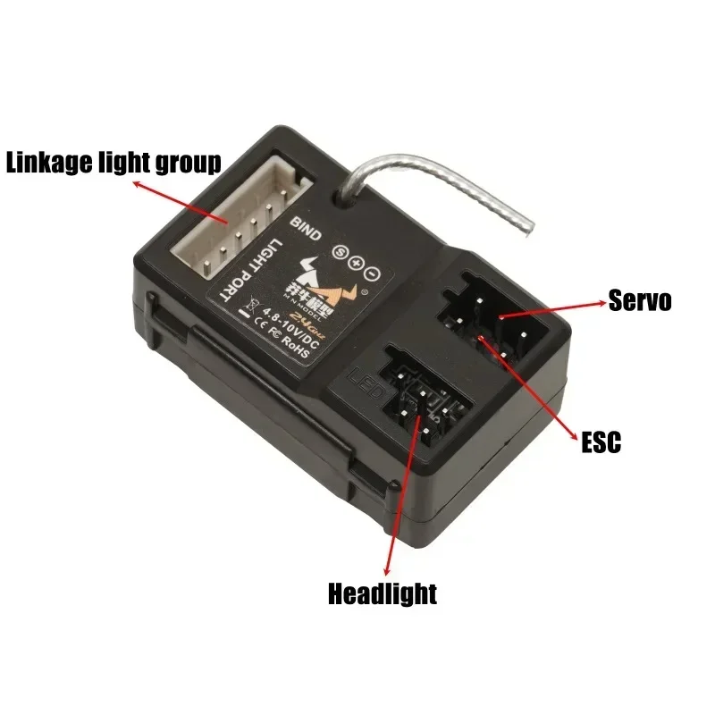 Full Metal Gearbox 2322 2600KV Brushless Motor AM32 45A ESC 21g Servo/2CH Receiver for RC Car Crawler MN82 MN78 MN168 MN99 MN98
