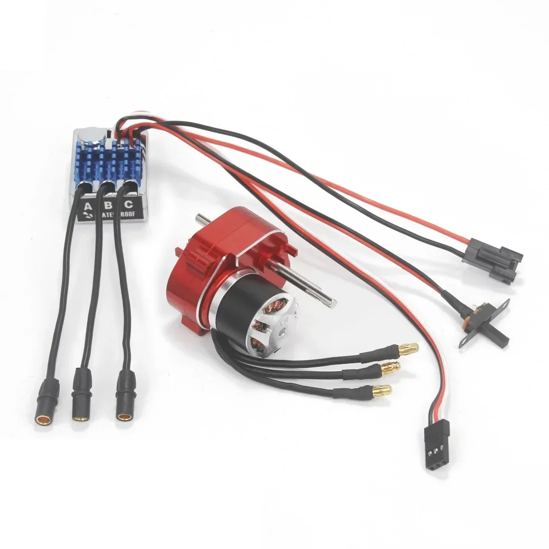 Full Metal Gearbox 2322 2600KV Brushless Motor AM32 45A ESC 21g Servo/2CH Receiver for RC Car Crawler MN82 MN78 MN168 MN99 MN98