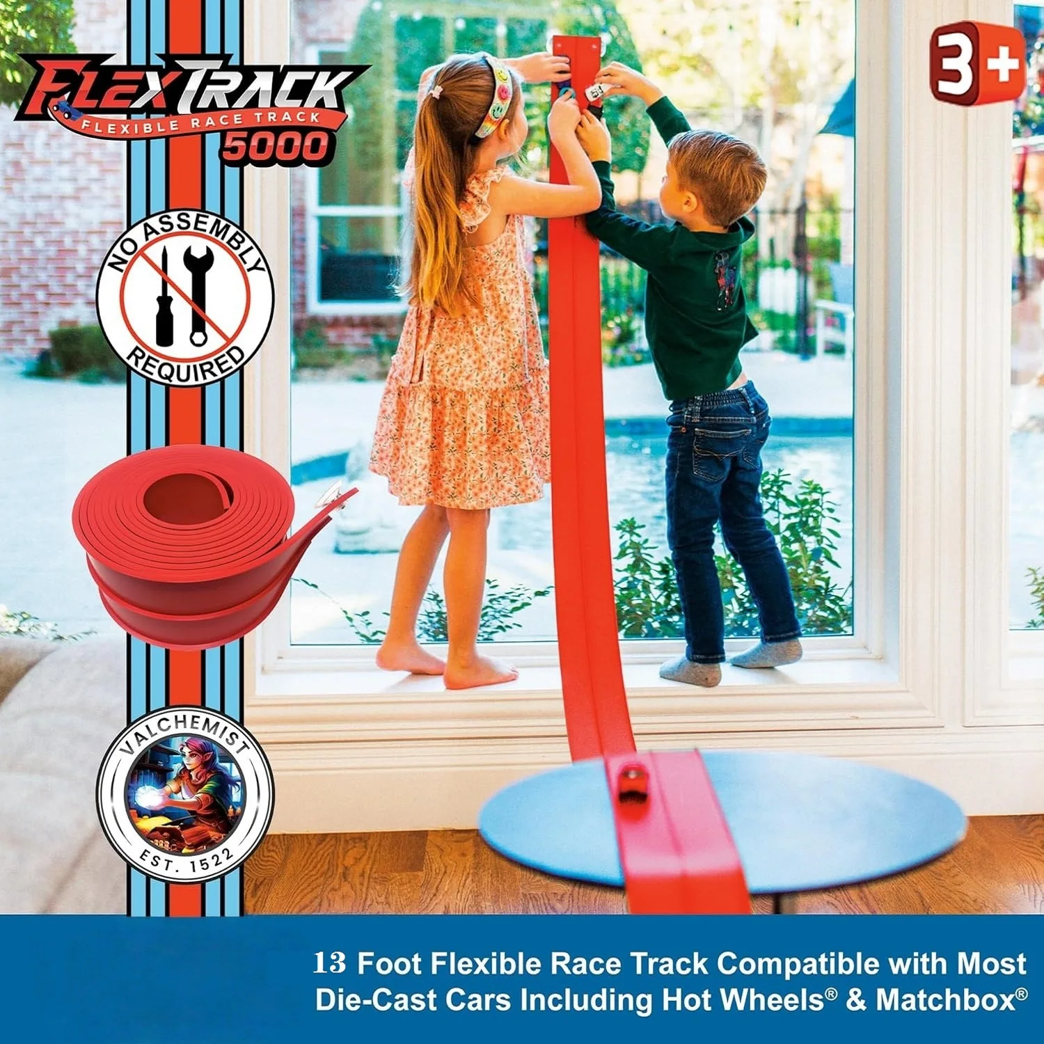 DIY Assembled Soft Track Car with Inertia Return for Kids Rolls Up Portable DIY Racetrack Birthday Gifts for Children
