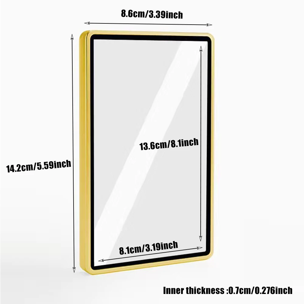 Reflective Surface Tech Border Aluminum Alloy Graded Card Protect Cases, Metal Frame For PSA CGC BGS Trading Card Slabs Holder