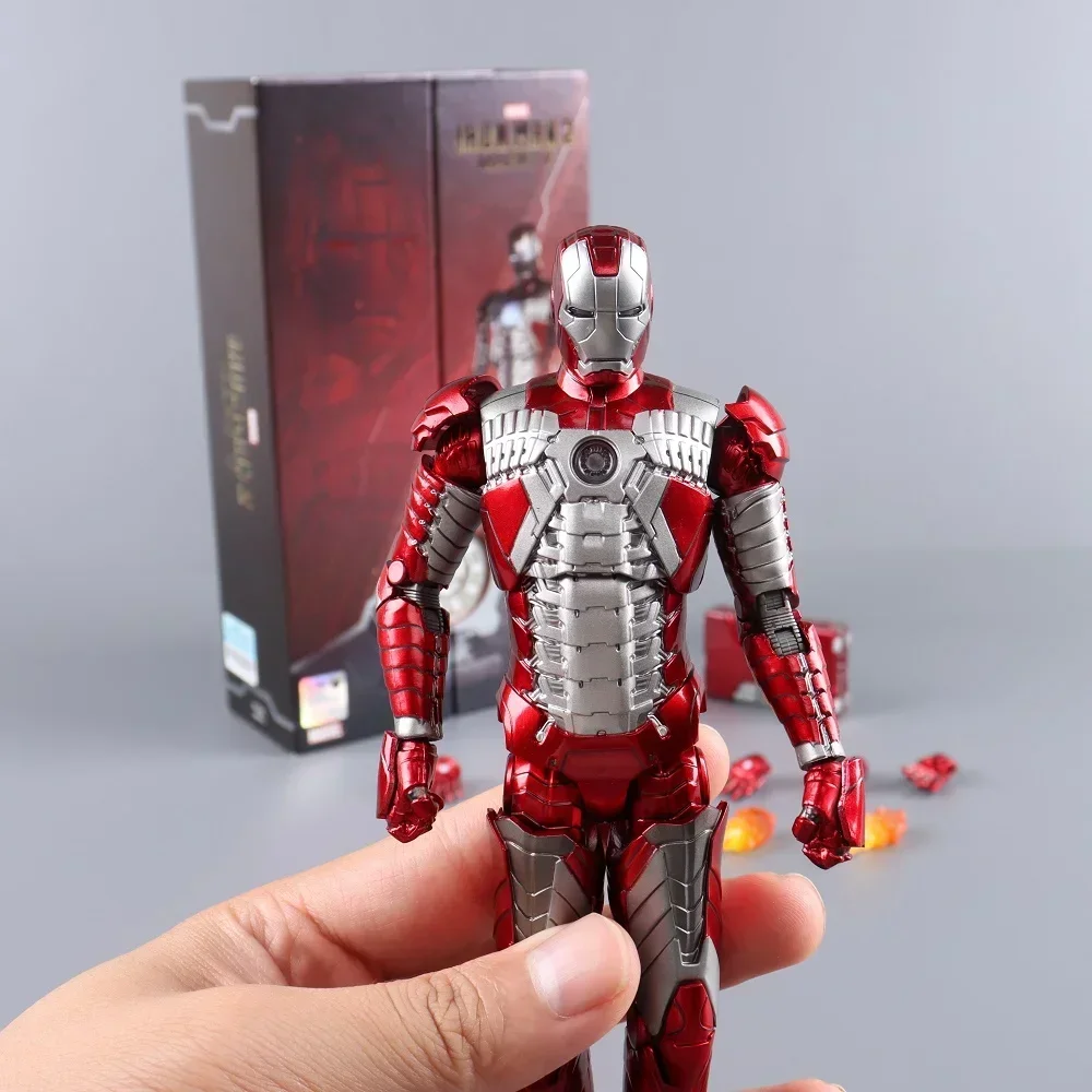 ZD Toys Iron Man MK1 MK2 MK3 MK4 MK5 MK6 MK7 MK42 MK43 MK45 MK46 War Machine Movie Action Figure 7 Inches Adult Collectible Toys