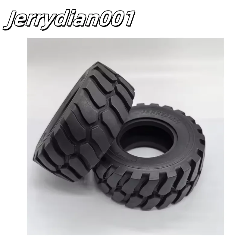 RC 1 Pair LESU Diameter 45MM Height Wheel Rubber Tyres 110Mm for Remote Control 1/15 Hydraulic Loader RC Car Accessories
