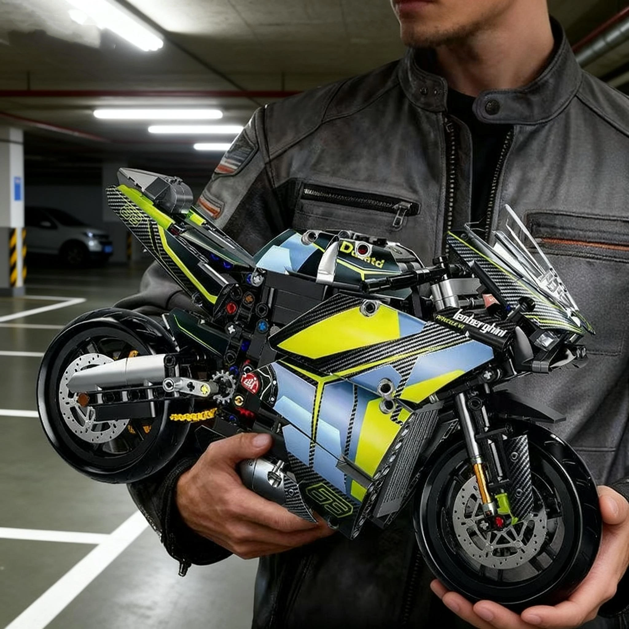 Adult Classic 1:8 Motorbike High-Tech Model Building Blocks Set Unique Motorcycle Bricks Toy Gift for Vehicle Enthusiasts