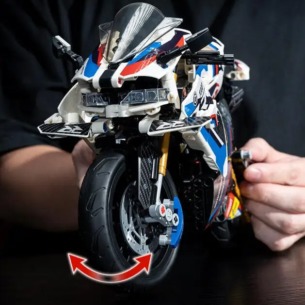 Adult Classic 1:8 Motorbike High-Tech Model Building Blocks Set Unique Motorcycle Bricks Toy Gift for Vehicle Enthusiasts