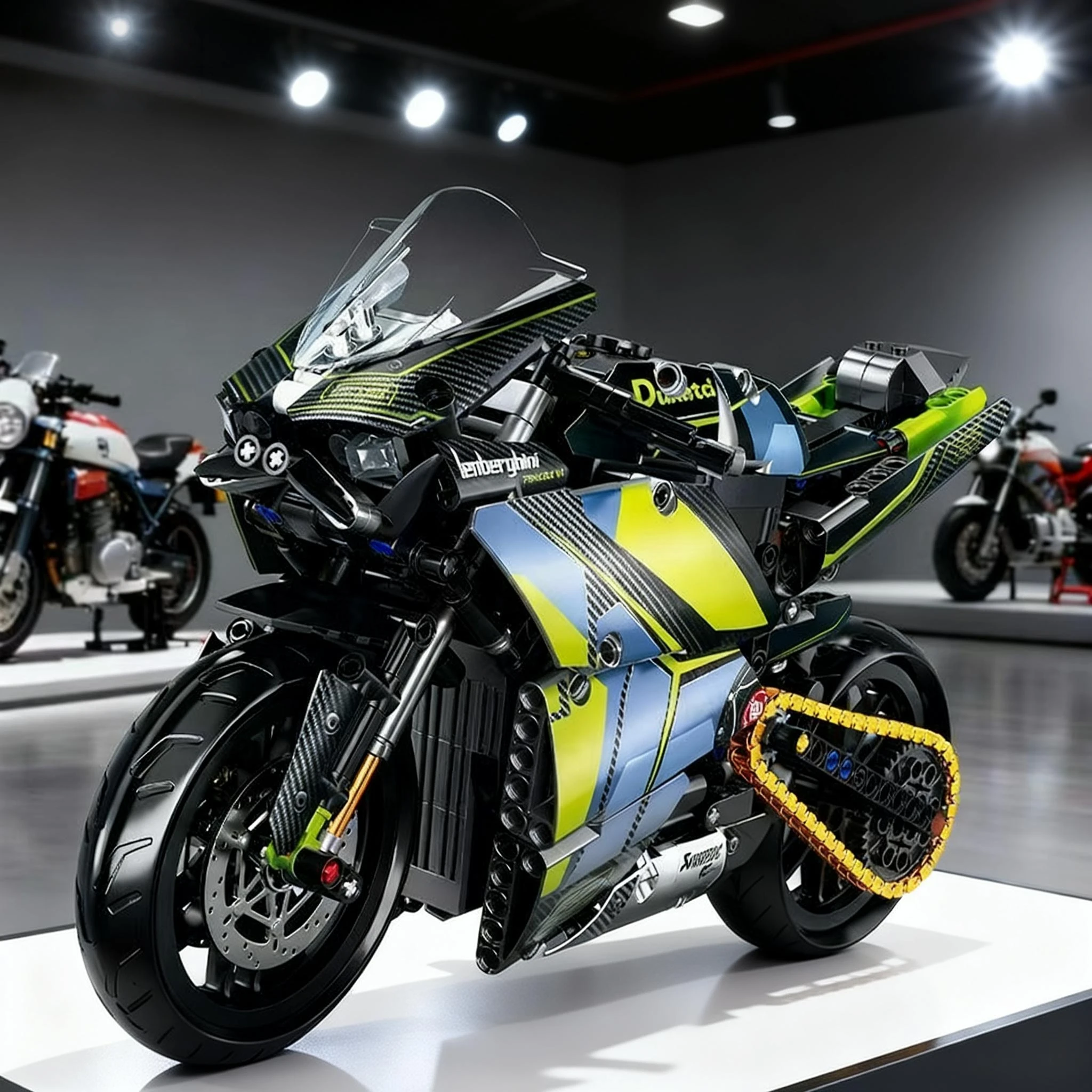 Adult Classic 1:8 Motorbike High-Tech Model Building Blocks Set Unique Motorcycle Bricks Toy Gift for Vehicle Enthusiasts