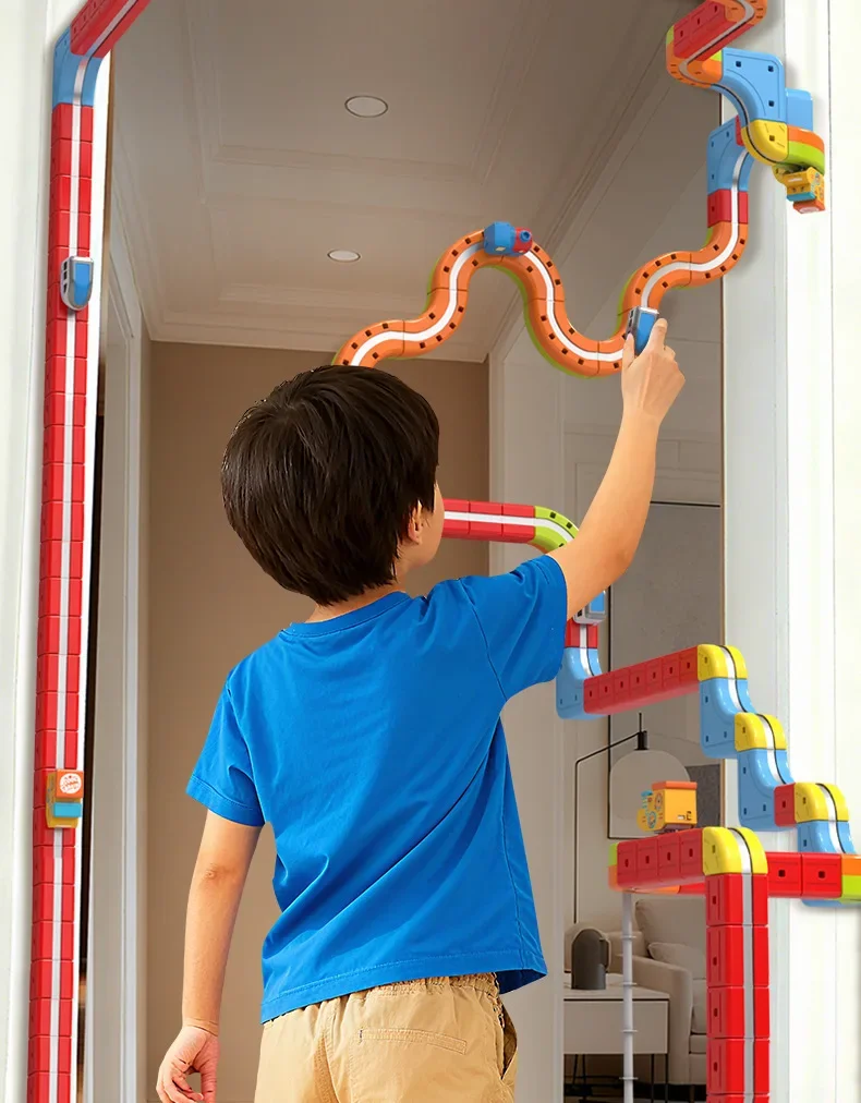 Sell Well Children'S Anti-Gravity Magnetic Attraction Track Train Changeable Magnetic Magic Rail Car Electric Train Toy