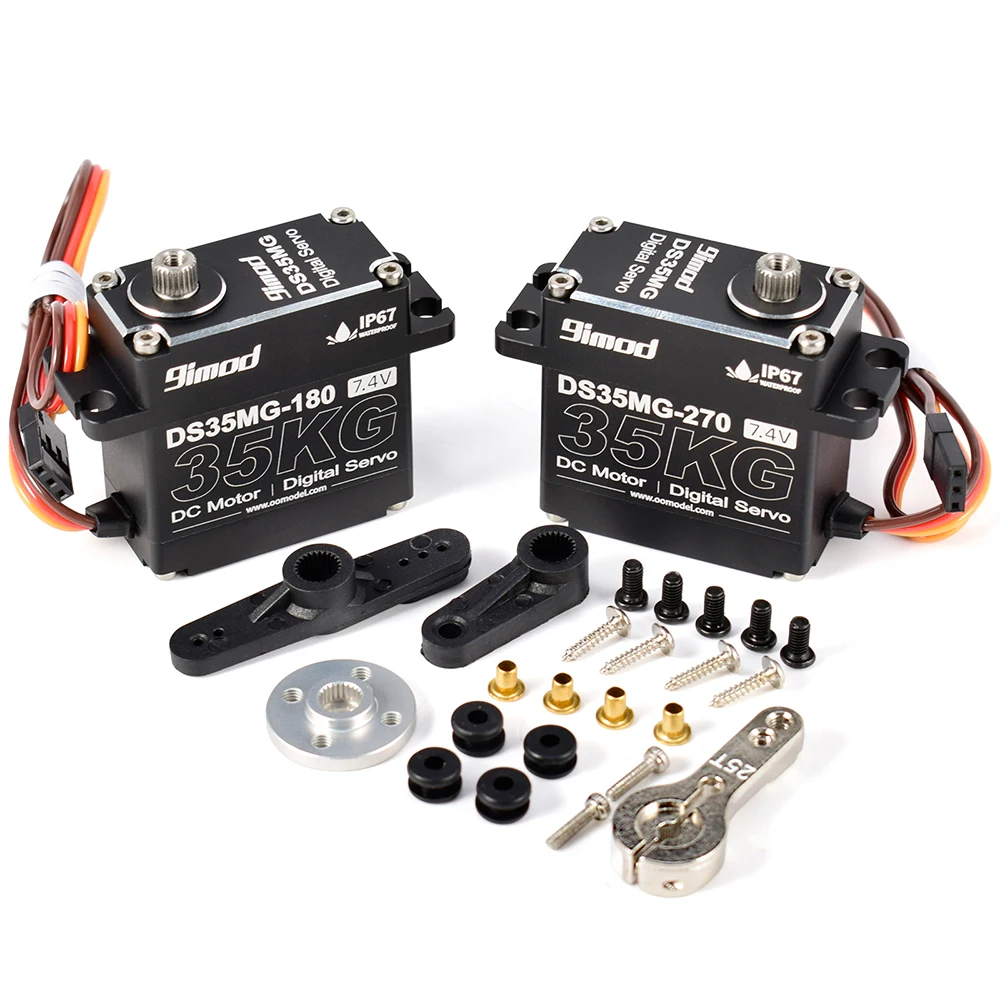 9imod DS35MG 35kg Waterproof Servo 180°/270° Full Aluminum Case Stainless Steel Gear High Torque for 1/8 1/10 RC Car
