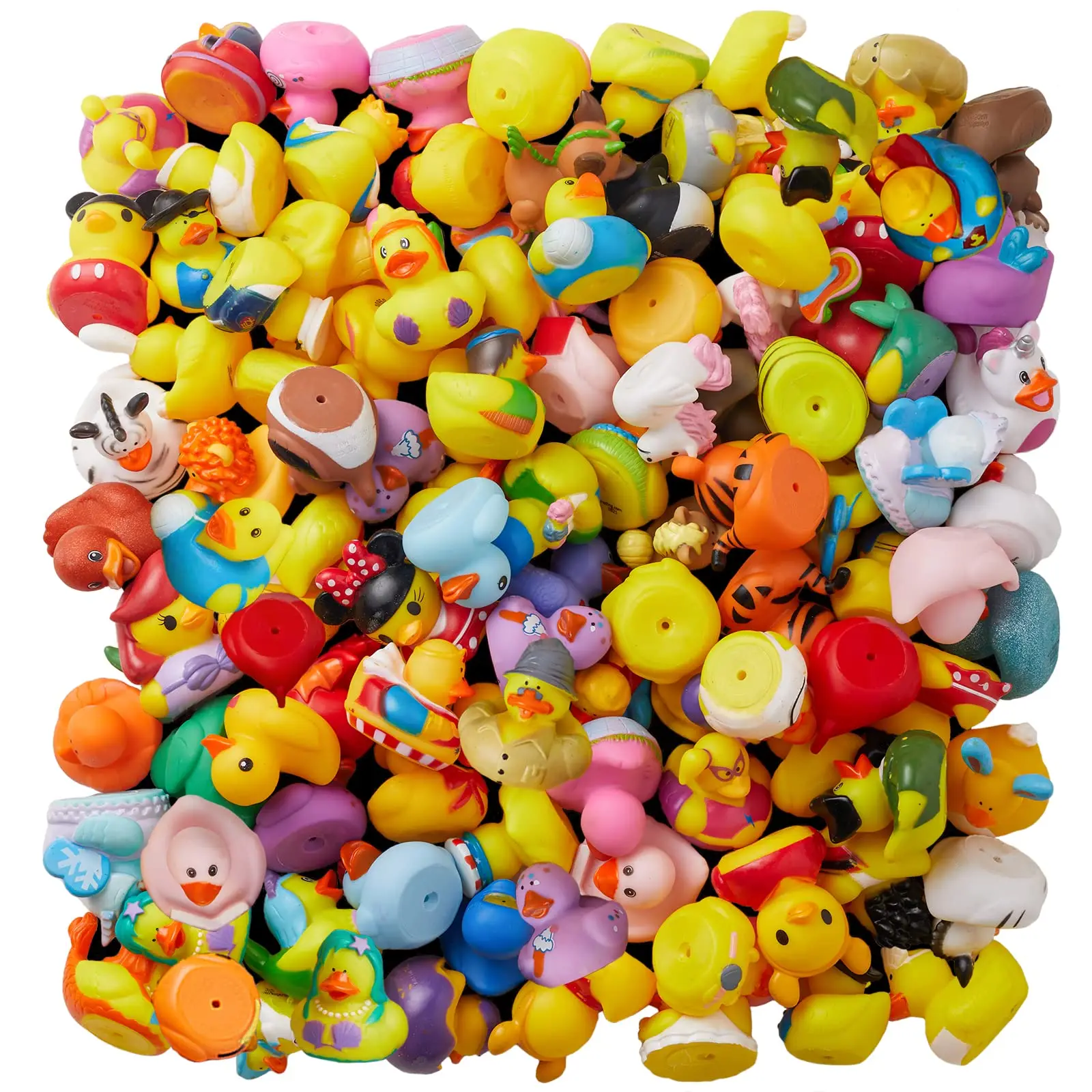 50/100/150pcs Rubber Duck for Jeeps Ducking 2" Bulk Floater Duck for Kids - Baby Bath Toy Assortment - Party Favors, Birthdays,