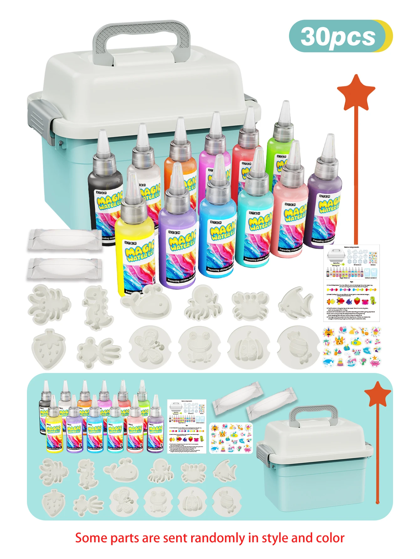Fun Science Experiment Set, DIY Magical 3D Water Elf, Graffiti Painting Floating Toy
