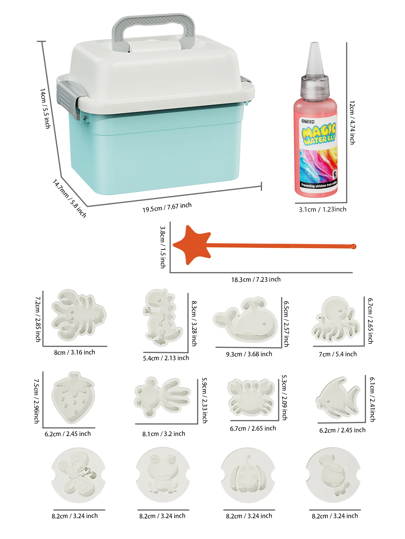 Fun Science Experiment Set, DIY Magical 3D Water Elf, Graffiti Painting Floating Toy