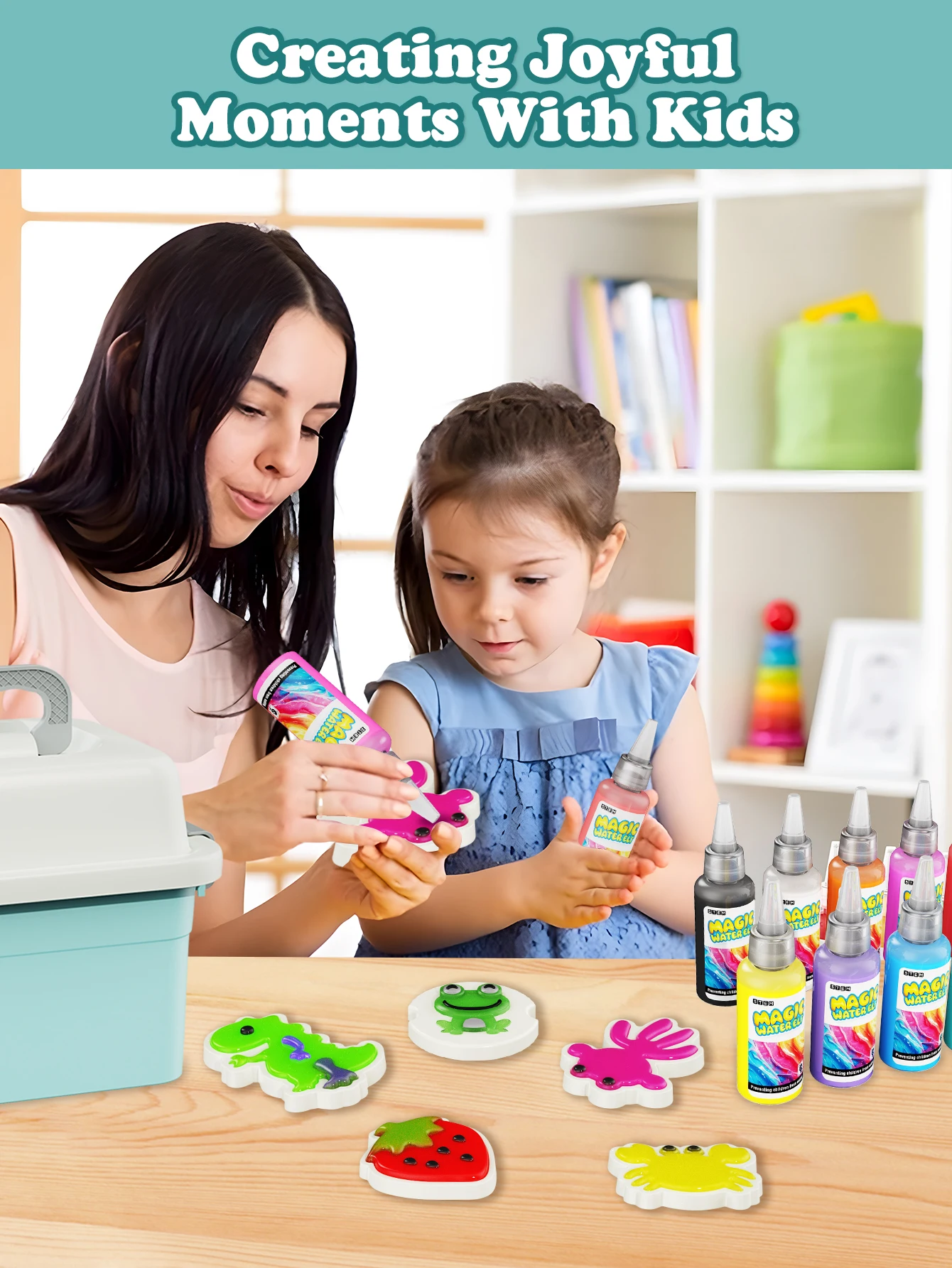 Fun Science Experiment Set, DIY Magical 3D Water Elf, Graffiti Painting Floating Toy