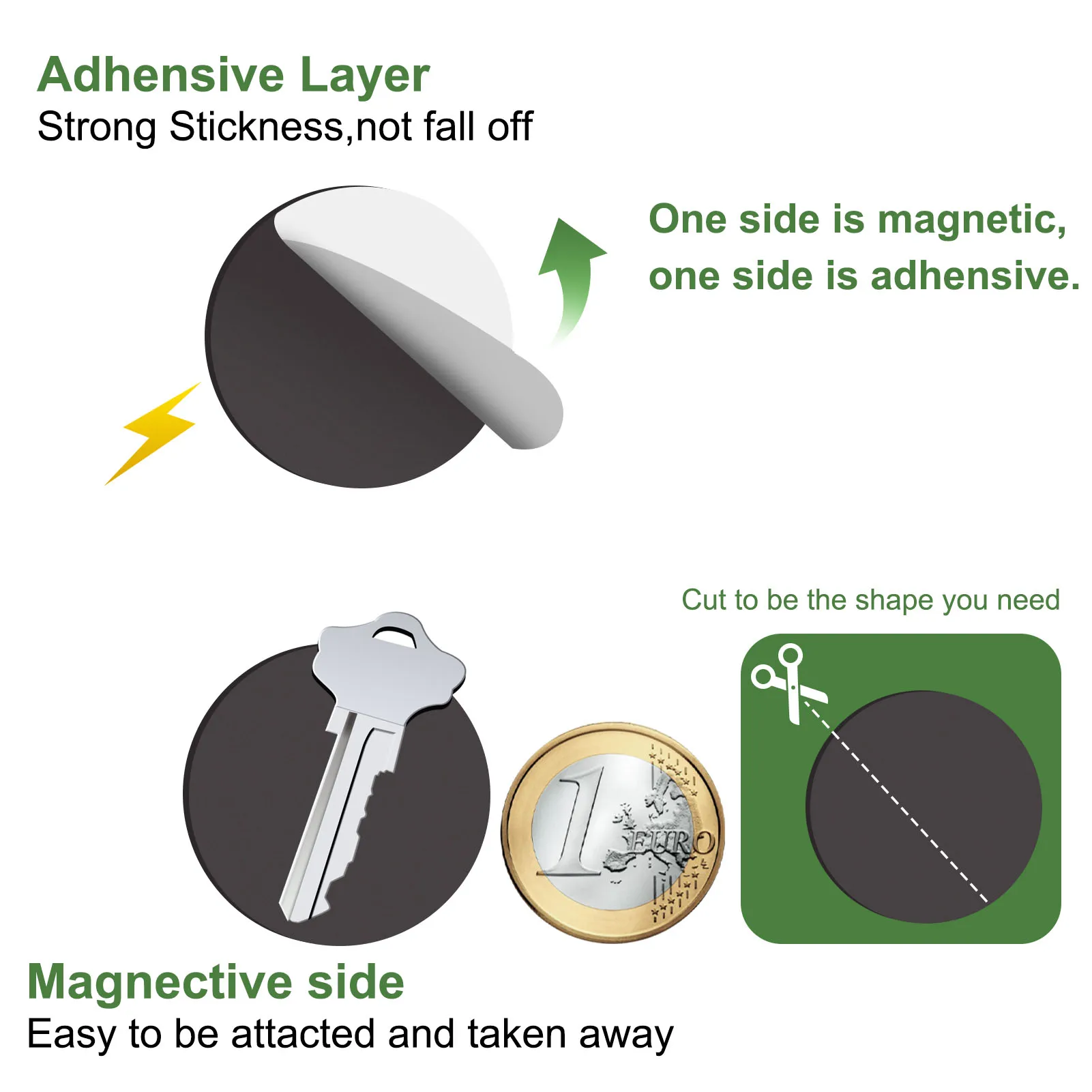 Evemodel 70pcs Miniature Self-adhensive Magnetic Bases 32mm Round Bases for Wargames CMB0132
