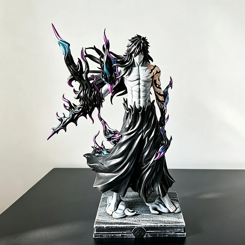 25cm Kurosaki Ichigo No Moon Anime Action Figure Model Statue Desktop Ornament Small Gift Christmas Day Gift Decoration