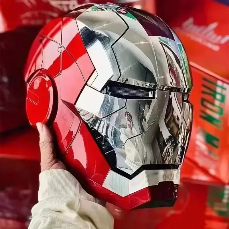 The Avengers 1/1 Iron Man Mk5 Helmet Wearable And Transformable Voice-Activated Electric Opening Closing Mk17 Decoration Gift