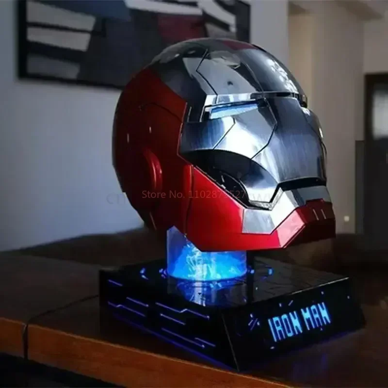 The Avengers 1/1 Iron Man Mk5 Helmet Wearable And Transformable Voice-Activated Electric Opening Closing Mk17 Decoration Gift