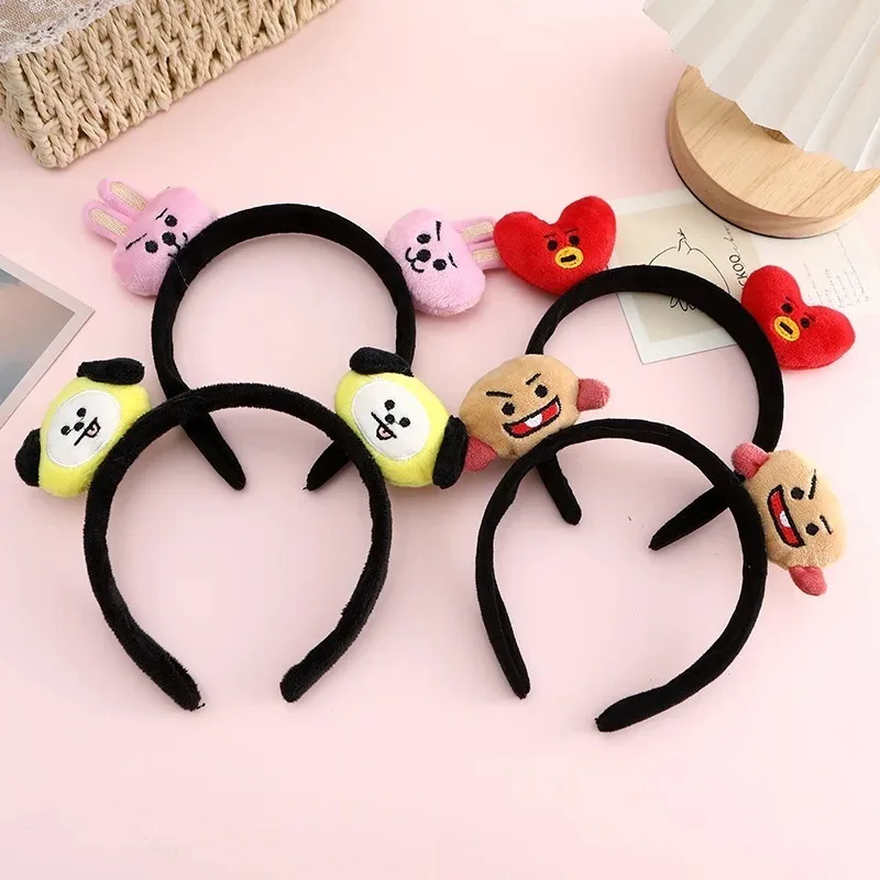 BT21 Koya RJ Shooky Mang Tata Chimmy Cooky Cute Cartoon Doll Headband Anime Peripheral Decor Headband