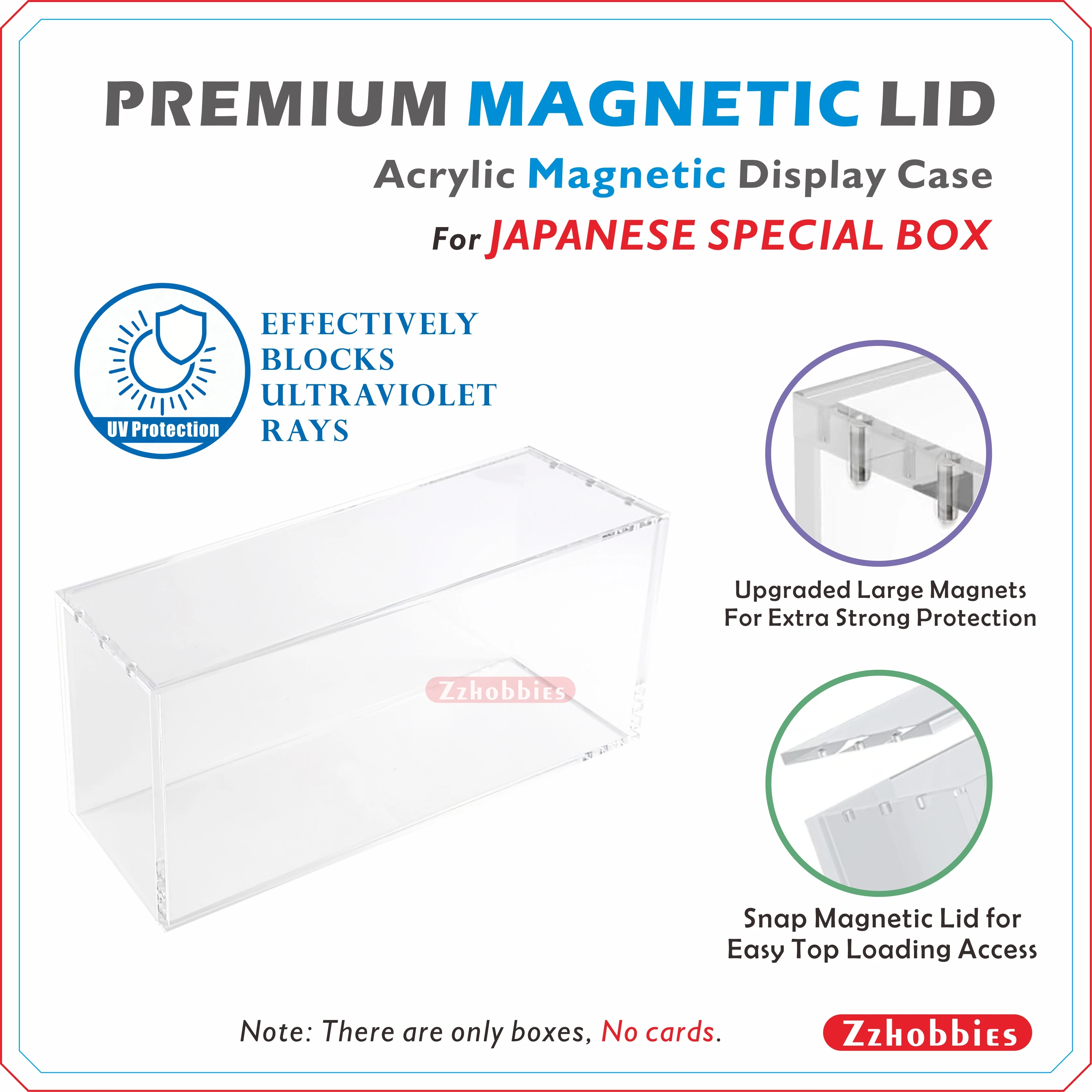 Acrylic Display Case For Pkmn Center Japanese Special Box For Tohoku Poncho Pikachu Promo/Kanazawa