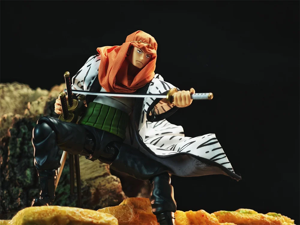 Handmade 1/12 Scale Pirate Hunter Roronoa Zoro Same Classic Style Shirt Clothing Set Accessories For Shf Action Figures