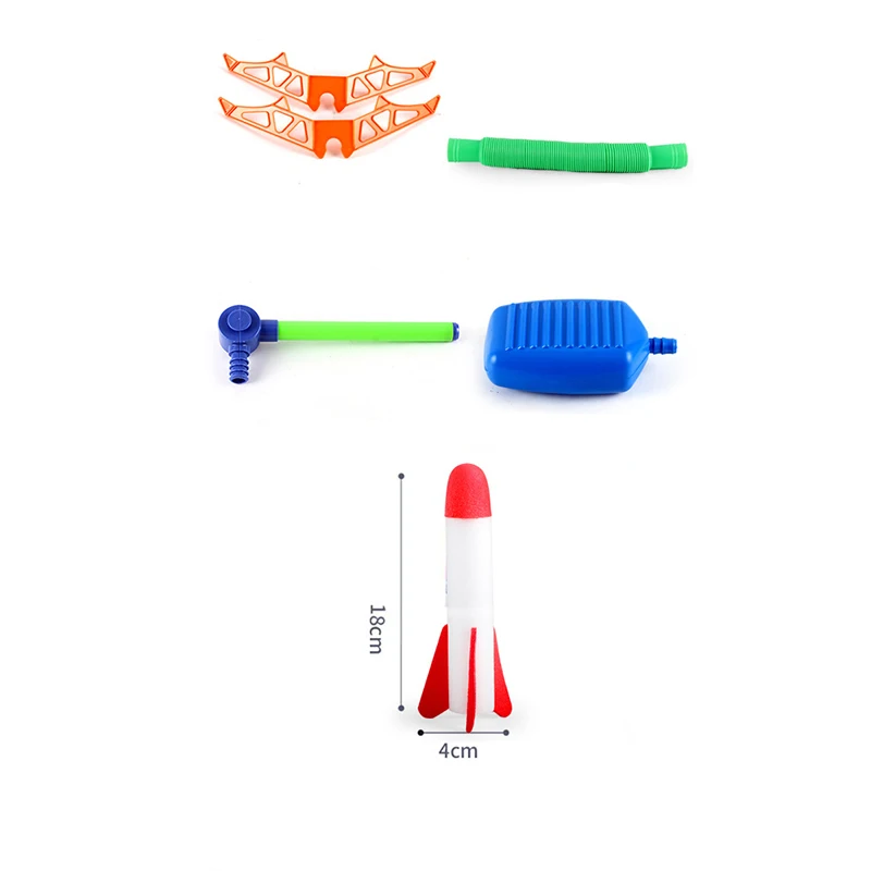 Kids Rocket Launcher Step Pump Power Air Pressed Stomp Outdoor Family Games Skyrocket Birthday Gifts Sports Toys For Children