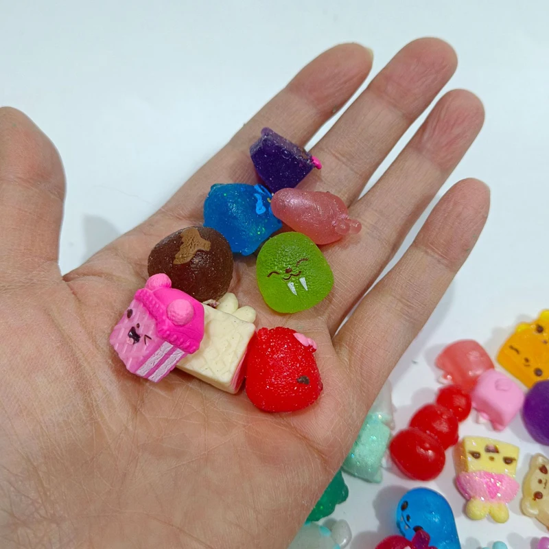 Anime 3D Rare Shop Game Market Gadget Figures Kawaii Cute Rainbow Colol Sweet Candy Food Model Collectible Toy Gift for Fans
