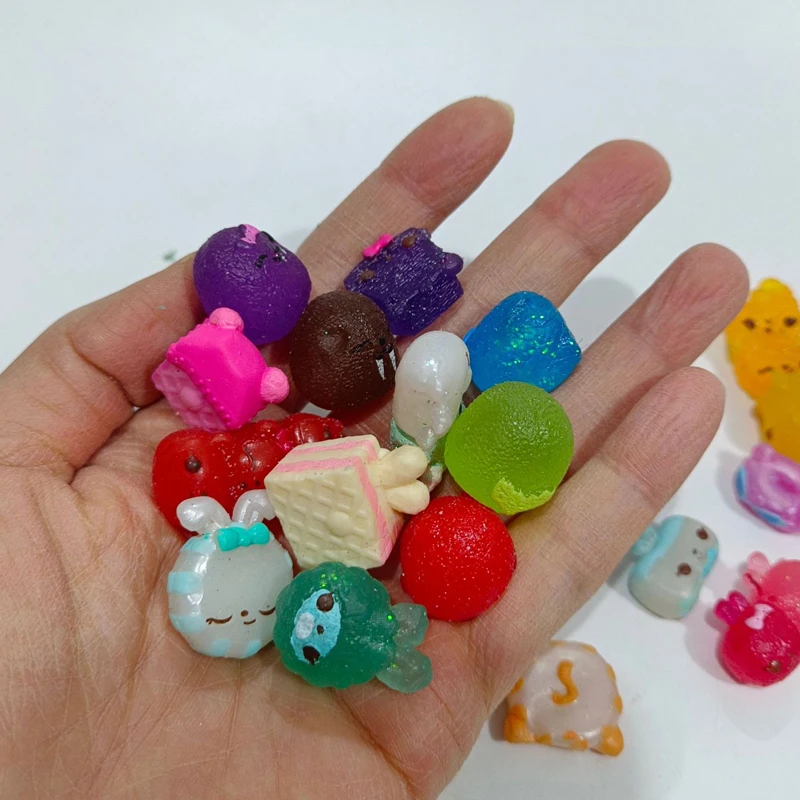 Anime 3D Rare Shop Game Market Gadget Figures Kawaii Cute Rainbow Colol Sweet Candy Food Model Collectible Toy Gift for Fans
